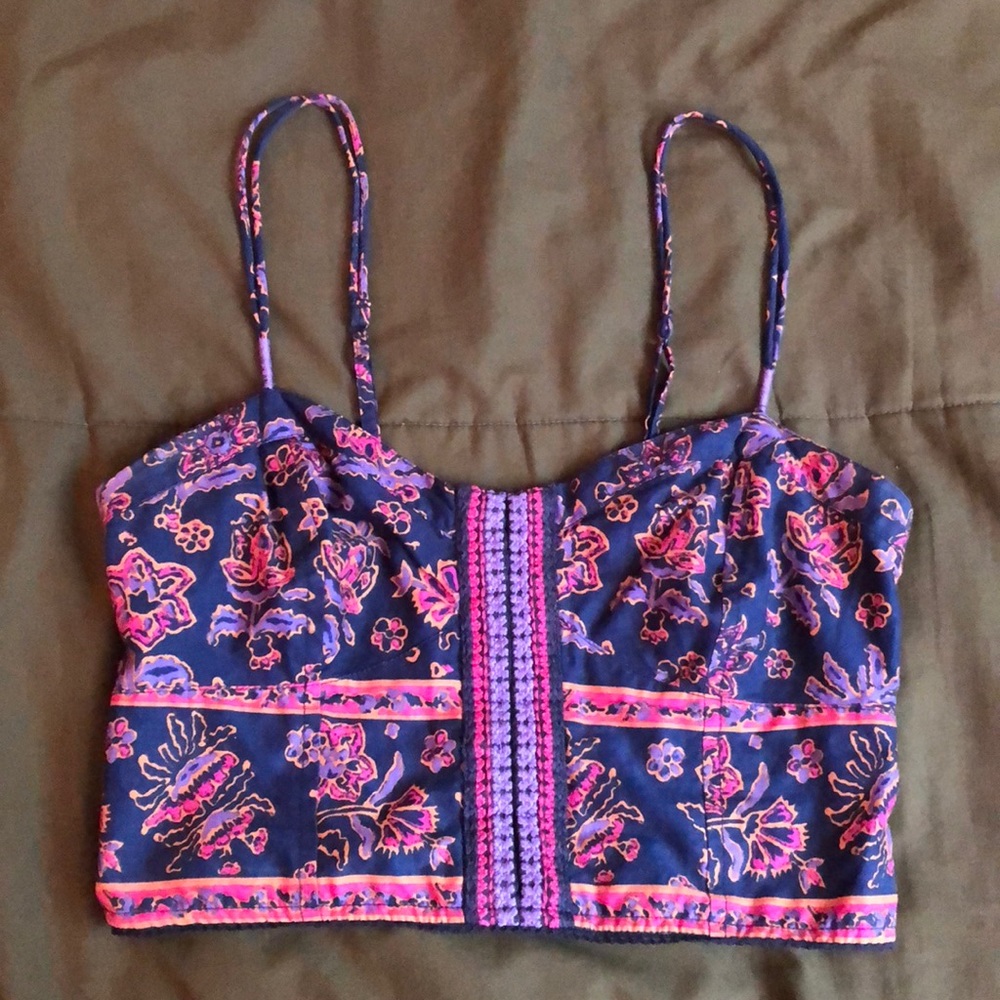 American Eagle corset bustier crop top